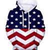 New Fashion American Flag 3D Printing Hoodie Men Casual Sweatshirt Harajuku Streetwear Long Sleeve Pullover