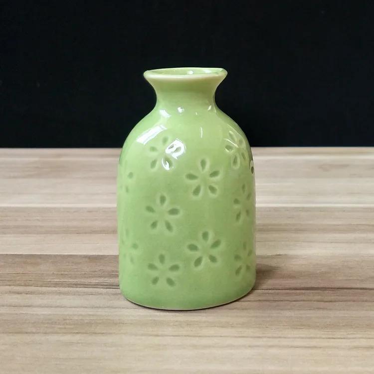 1 шт., мини-керамическая ваза ярких цветов, настольный цветочный горшок, домашняя ароматерапия, цветочная композиция, ваза, гидропоника, украшения для дома, ремесла