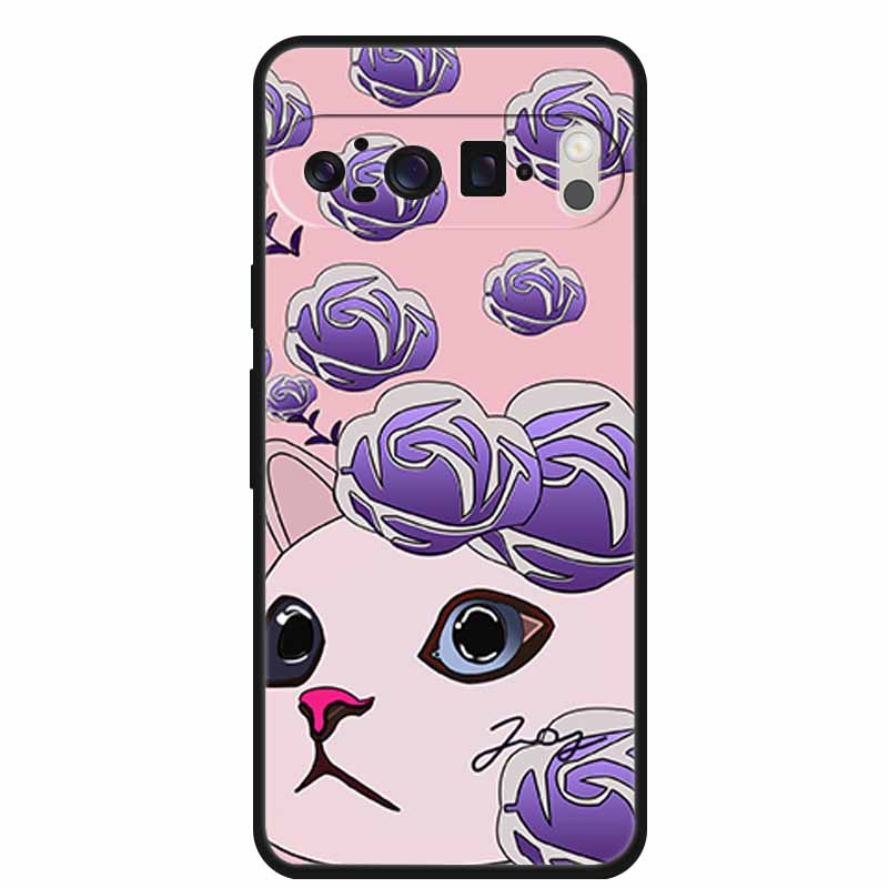 3D Тисненая Крышка Для Google Pixel 9 Pro XL / Pixel 9 Pro / Чехол Pixel 9 Цветочный Рельеф Мягкий Силиконовый Чехол Для Google Pixel 9