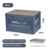 Outdoor Storage Box Folding Box Camping Organizing Box Clothing Trunk Removable Wooden Lid Storage Box