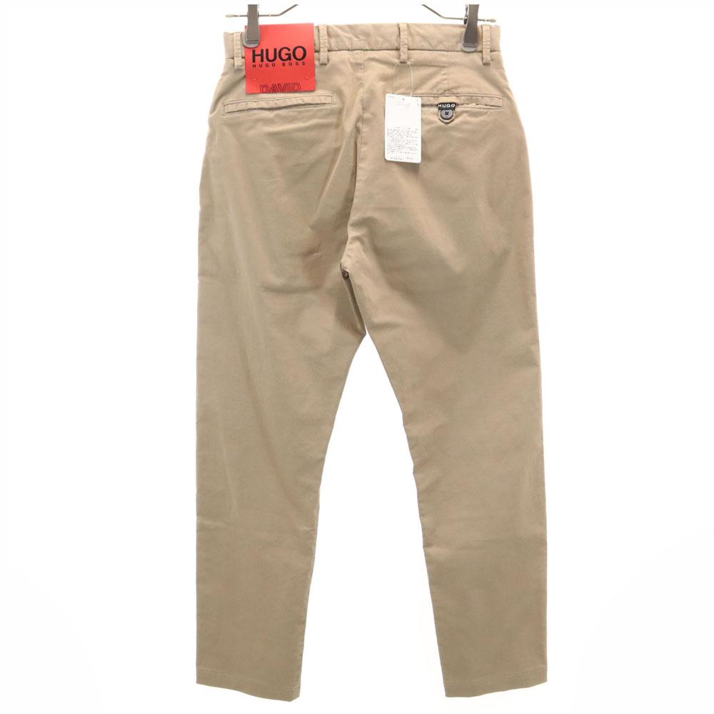 Неиспользованные длинные брюки HUGO BOSS w29 бежевые DAVID стрейч мужские б/у