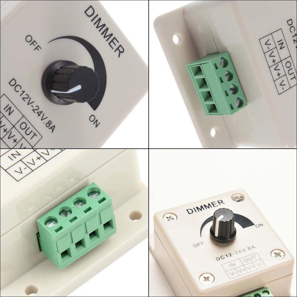 Single Color PWM Digital Dimming Adjustable Brightness Dimmer Switch Controller LED Light Protect