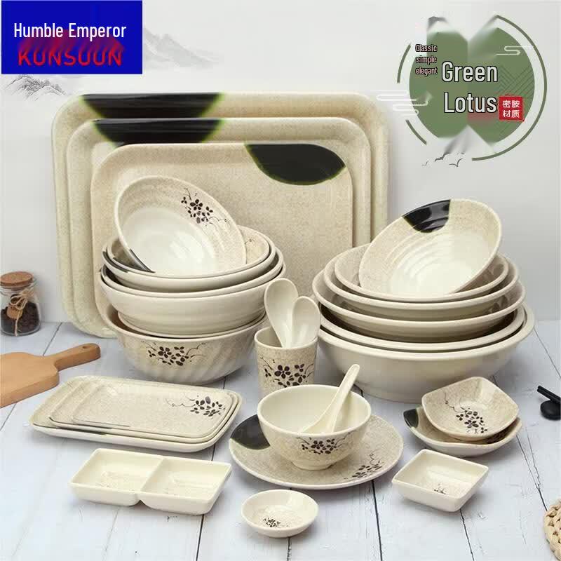 Qianxing Fine Ribbed Melamine Serving Bowl Set