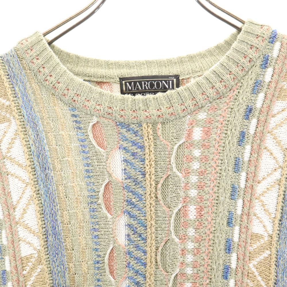 MARCONI 90-х годов Сделано в Болгарии Старый комбинезон с ручкой Свитер с длинным рукавом Мужской Б/у