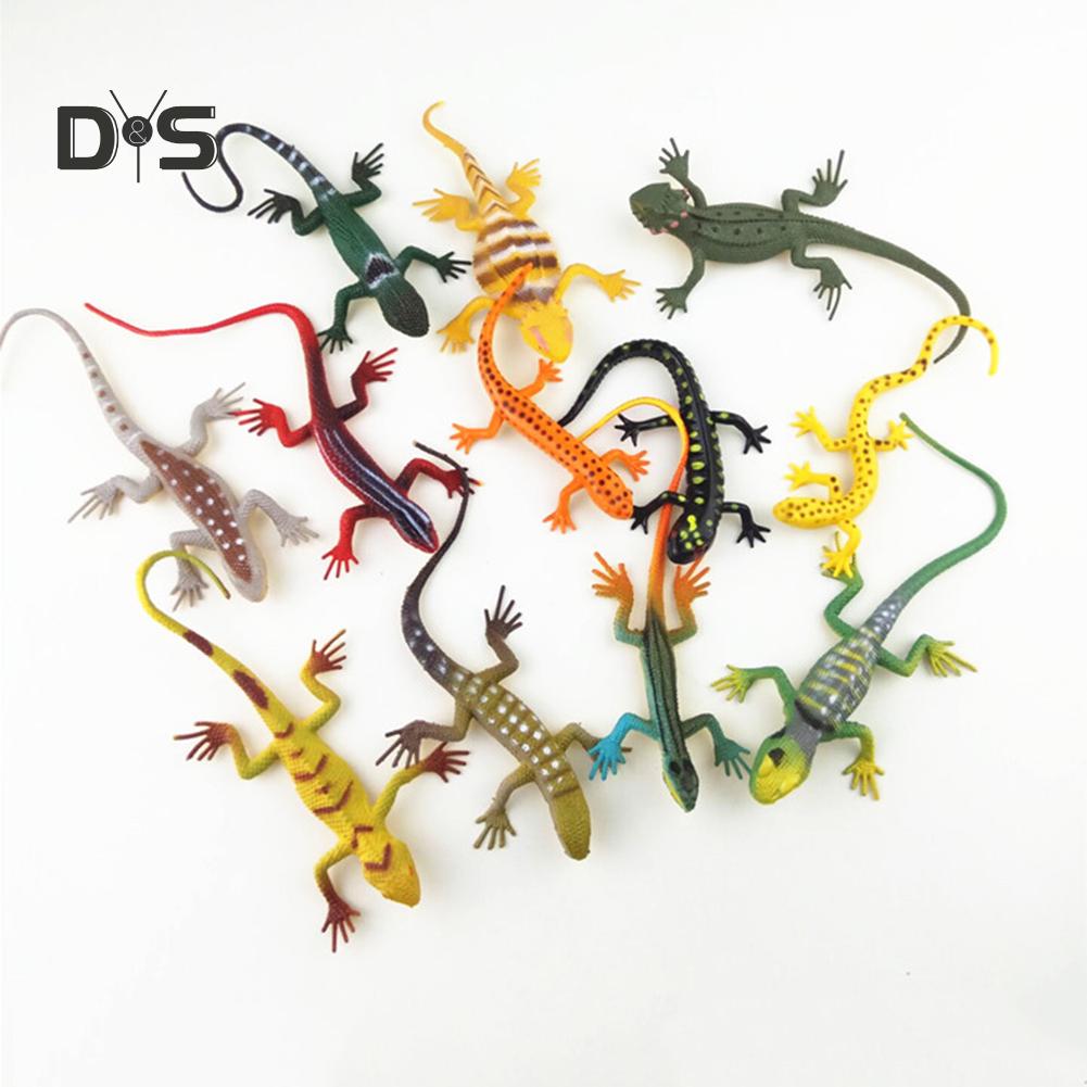 Играйте с собой Мини Ящерица Геккон Животное Модель Волшебный Трюк Детская Образовательная Игрушка