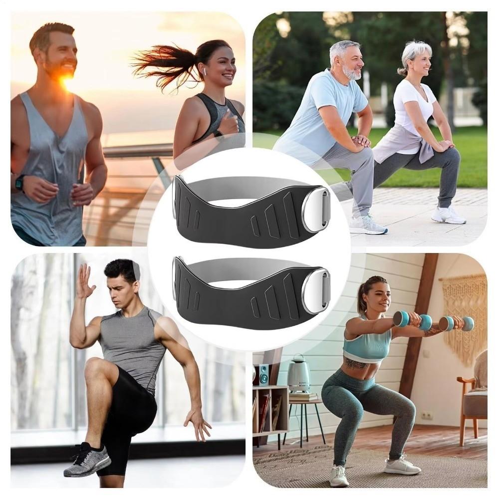 1 Pair Silicone Patella Knee Strap Adjustable Knee Brace Support Band for Running Basketball