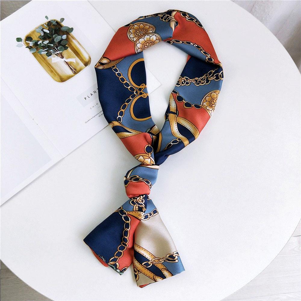 New Scarves Silk Scarves Women'S Spring And Autumn Season Long Decorative Professional Scarves Summer Thin Styles Paired With Shirts Stylish