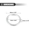 Motoforti Car Oil Drain Plug Gaskets, Engine Oil Crush Washer Seals, for Subaru BRZ 2013-2020, Aluminum, No.803916010, Silver Tone, 20 Pcs
