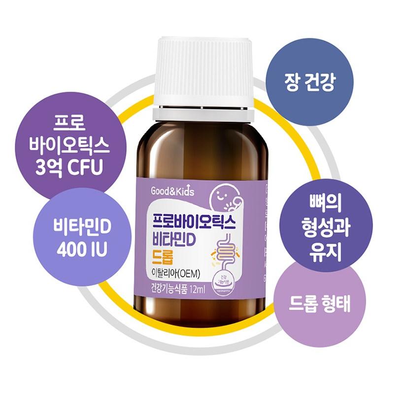 [Natural Plus] Kids Probiotics & VitaminD Drop 12ml