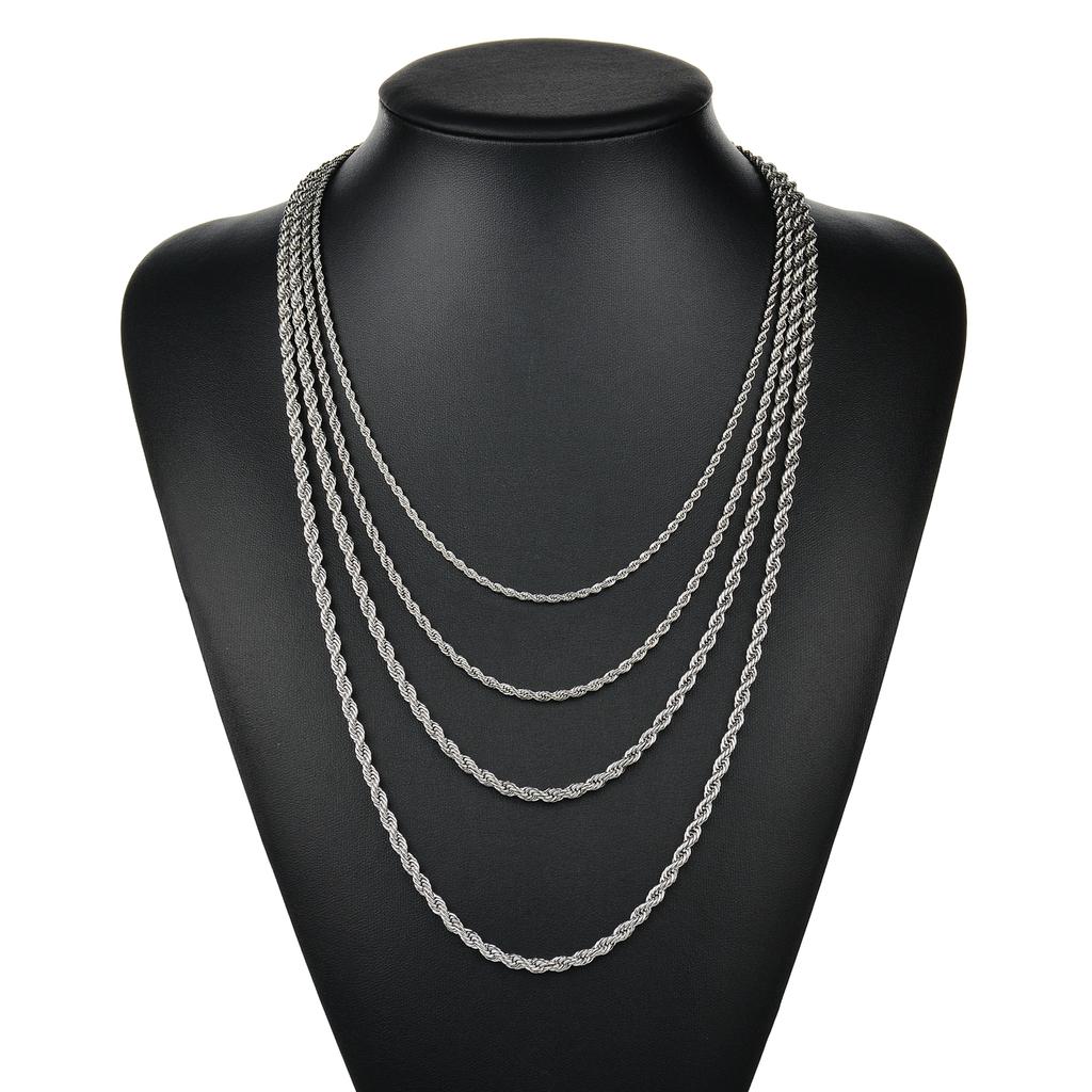 Серебряное ожерелье, очаровательное черное женское ювелирное изделие, мужское мужское хип-хоп, Золотая цепочка унисекс, цепочка в стиле панк, ожерелье, аксессуары из нержавеющей стали