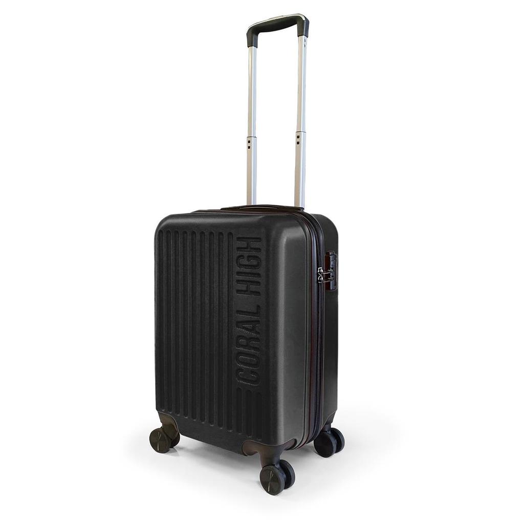 coral high Черный чемодан маленького размера из АБС-пластика 16401