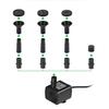 2023 Solar Ground Stake Mini Fountain: 1.5W Outdoor Pond Water Feature with Wall Mount