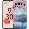 Япония Гора Фудзи Картина Цветение сакуры Чехол для телефона Google Pixel 9 8 9A 8A 7 7A 6 Pro XL 6A 5G Черный Мягкая задняя крышка из ТПУ