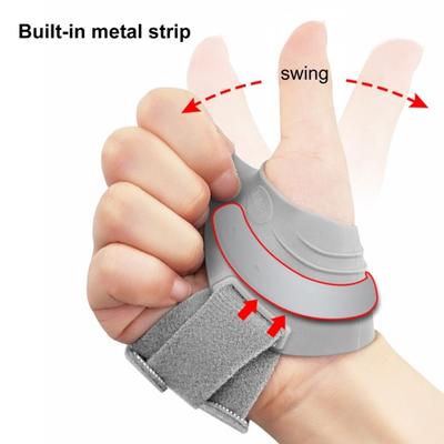 Спортивная скоба для поддержки большого пальца, защита пальцев, компрессионный ремень на запястье, стабилизатор шины для большого пальца с рукавом для большого пальца для облегчения боли в левой/правой руке