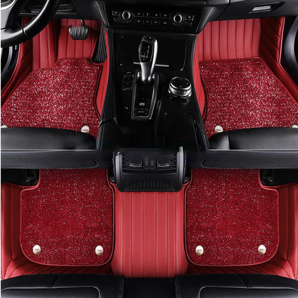 Двухслойные 5D Индивидуальные Автомобильные Коврики для Toyota Camry Авто Коврики Подкладки под Ноги Авто Аксессуары voiture
