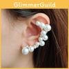 Стильные серьги с имитацией жемчуга и сверкающими стразами для повседневной носки