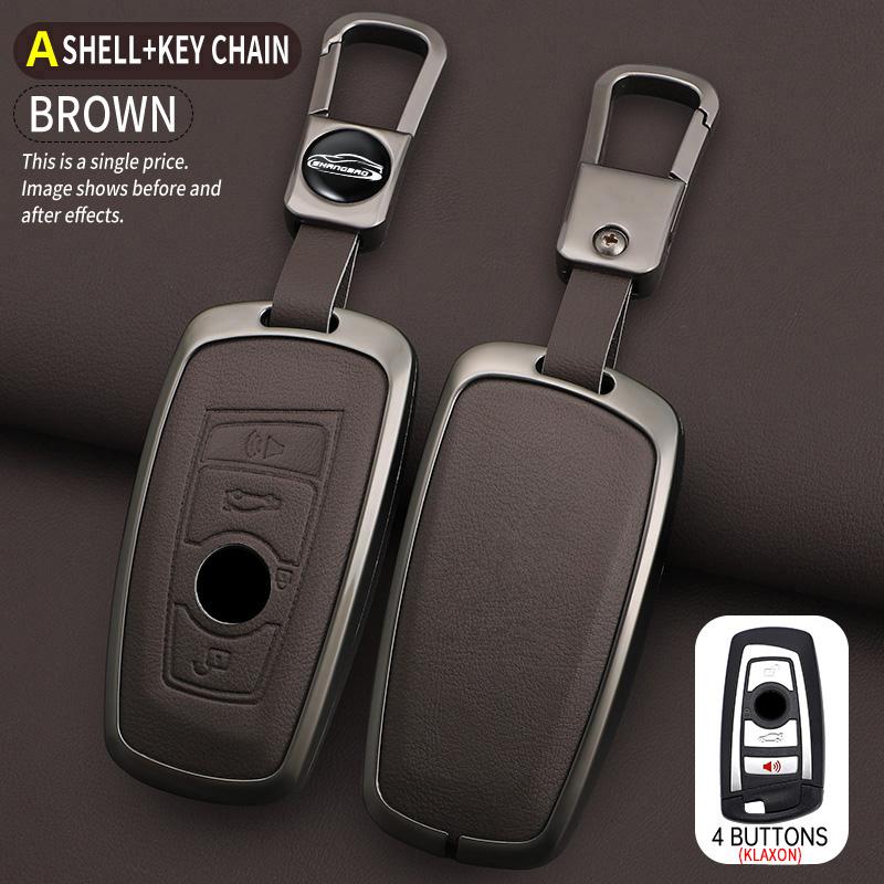 Zinc alloy car key cover shell, BMW F20 F30 G20 F31 F34 F10 G30 F11 X3 F25 X4 I3 M3 M4 1 3 5 car keychain interior accessories