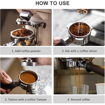 Набор тампера и распределителя Irishom 58 мм для эспрессо, Калиброванный тампер для кофе, Пресс с деревянной ручкой для портафильтра 58 мм