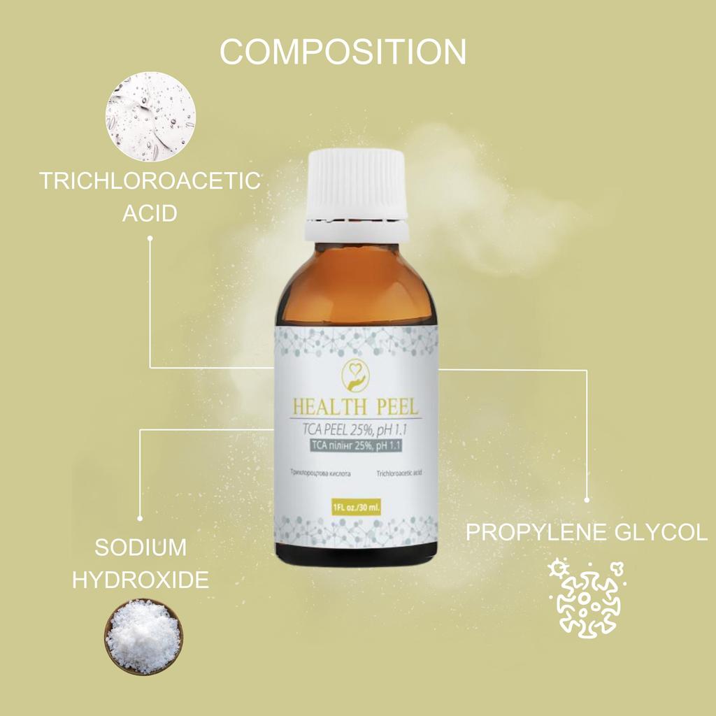 Health Peel TCA peel 25%, pH1.1. / TCA пилинг 25%, pH1.1, 30мл.