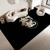 Black And White No Ball Floor Mat INS Style Soft Bedroom Floor House Laundry Room Mat Anti-skid Household Carpets