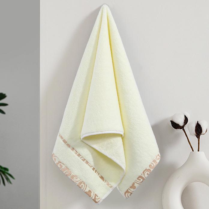 Гаоян Толстое Мягкое Водопоглощающее Полотенце из Чистого Хлопка, Однотонное, Взрослая Салфетка для Лица