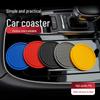 New Cross-Border Hot Selling Car Water Coaster: Non-Slip Soft Rubber PVC Round Interior Product