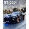 1/24 Ford Mustang Shelby GT500 Alloy Sports Car Model Diecast Metal Toy Car Model High Simulation Sound and Light Childrens Gift