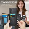 CASEME Серия ME80 Для Samsung Galaxy A13 4G/A04s 4G (164.7мм) Магнитный чехол-кошелек из кожи и ПК/ТПУ для телефона, съемный