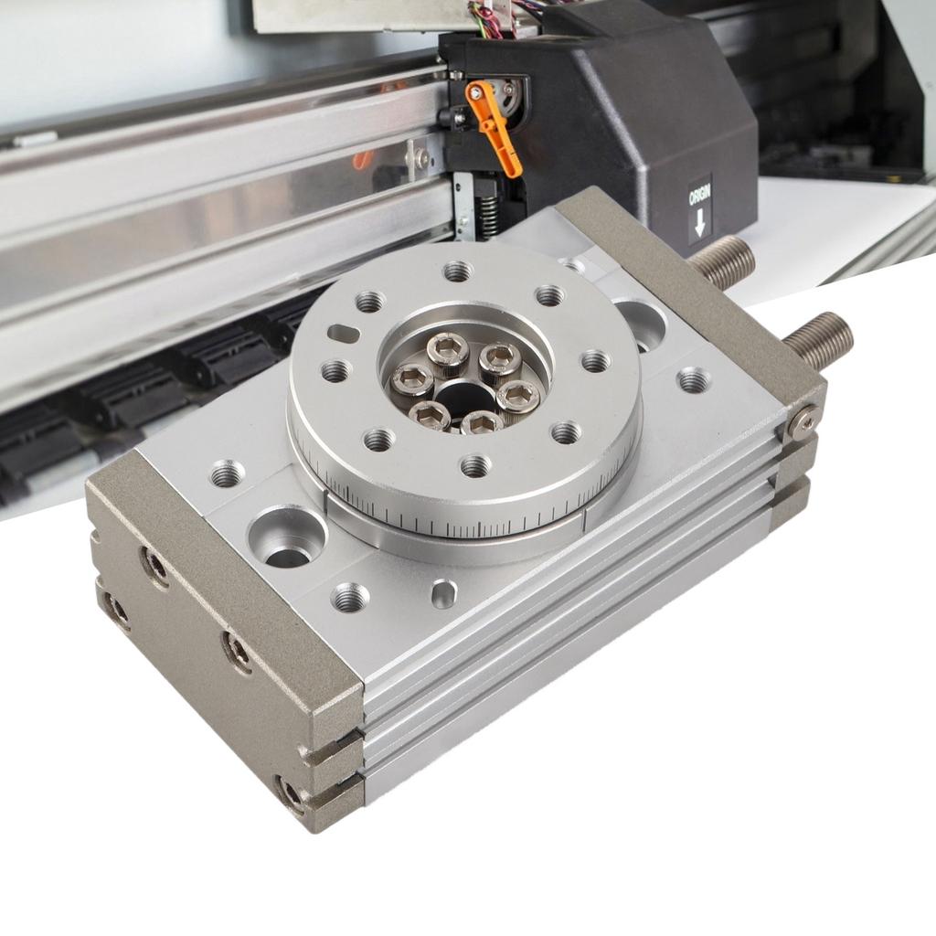 Rotating Pneumatic Cylinder, Light Alloy Steel Double Rack Rod with Roller Bearing Design, 30mm Cylinder for High Temperature Environment, Magneti