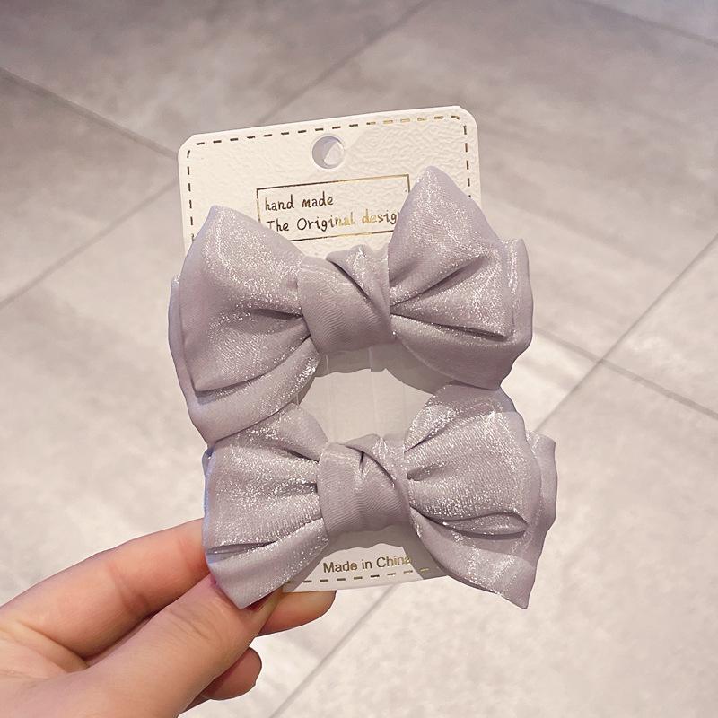 2 шт. новые милые заколки для волос принцессы с перламутровым бантом для девочек, детские головные уборы, заколки для волос, заколки, аксессуары для волос