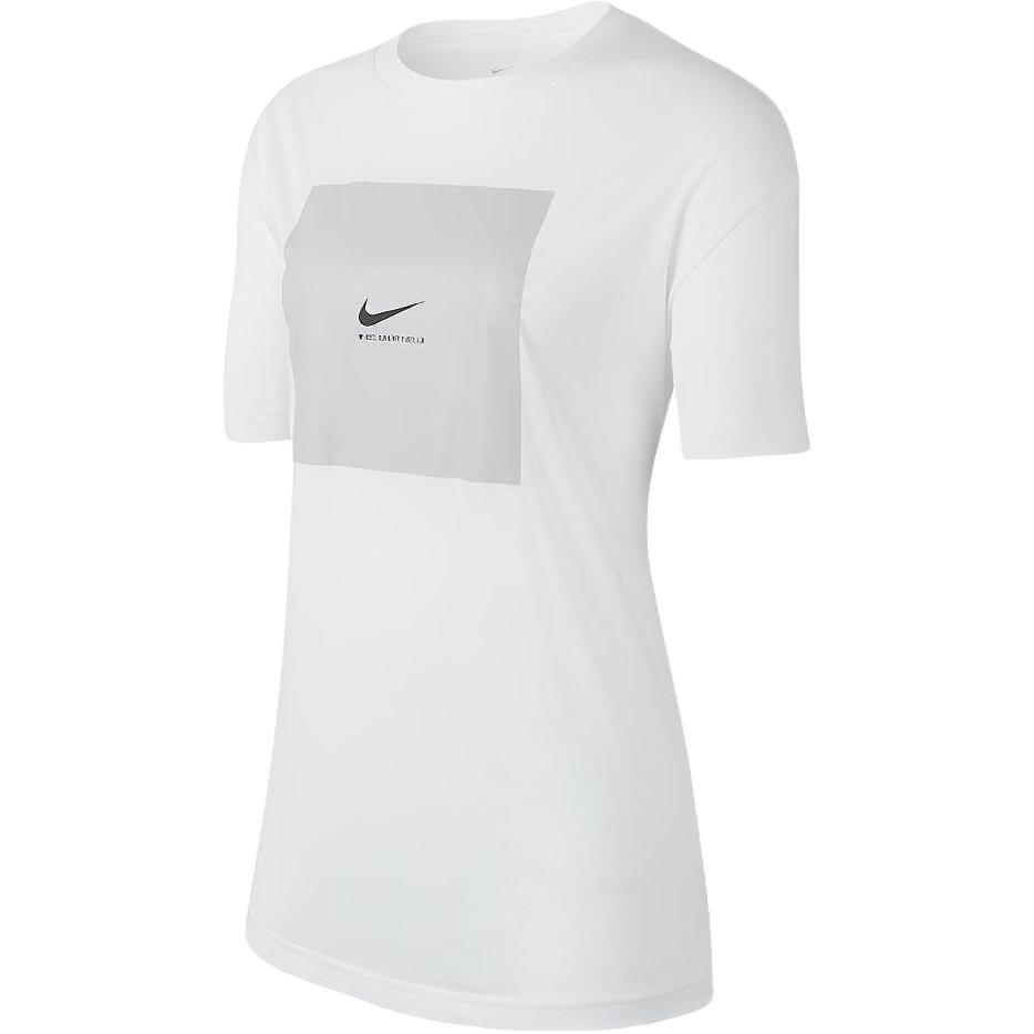 Nike Drop Shoulder Sleeve T Shirt Women's White CK4381-100