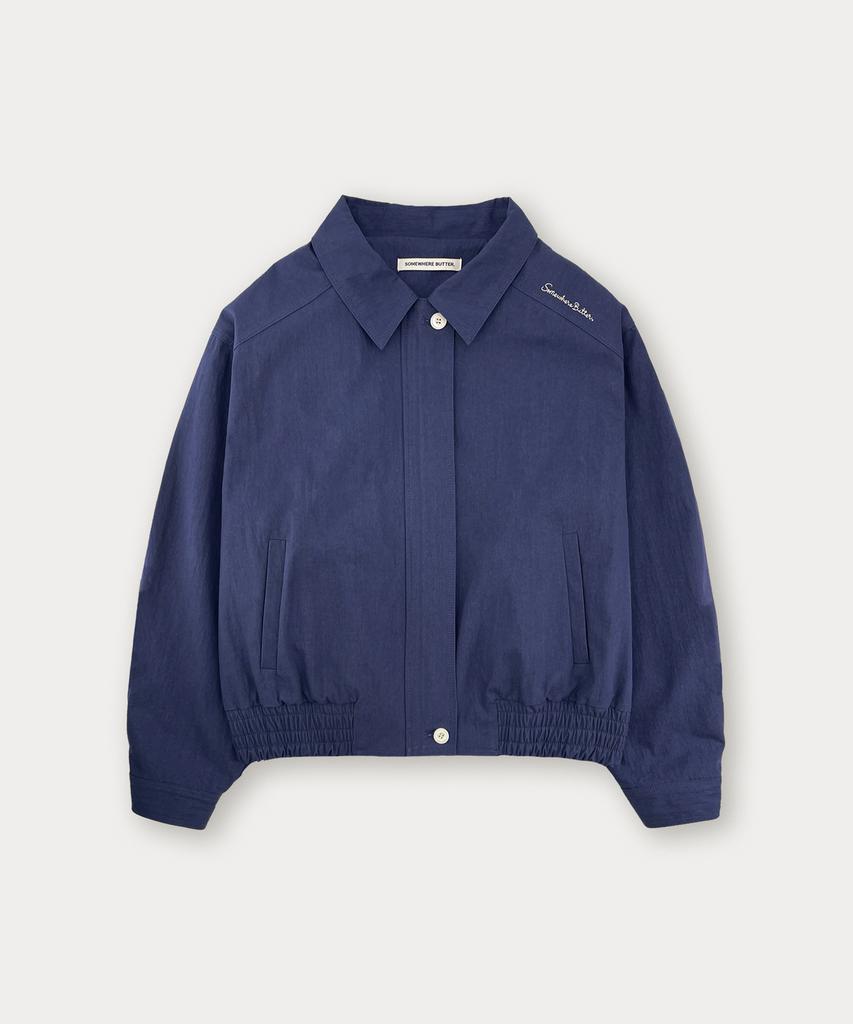 Somewherebutter Salt Bomber Jacket - Vintage Blue