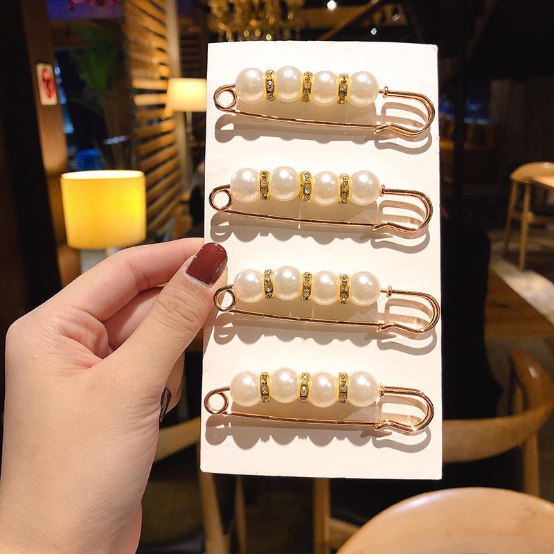 4pcs Pants Clip Waist Pin Trousers Tighten Skirt Trouser Waist Change Small Artifact Fixed Does Not Hurt Clothes Reduce Waist Elasti