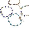 Metal Chain Lucky Evil Eye Bracelet Colorful Turkish Blue Evil Eye Bracelet  for Women Men