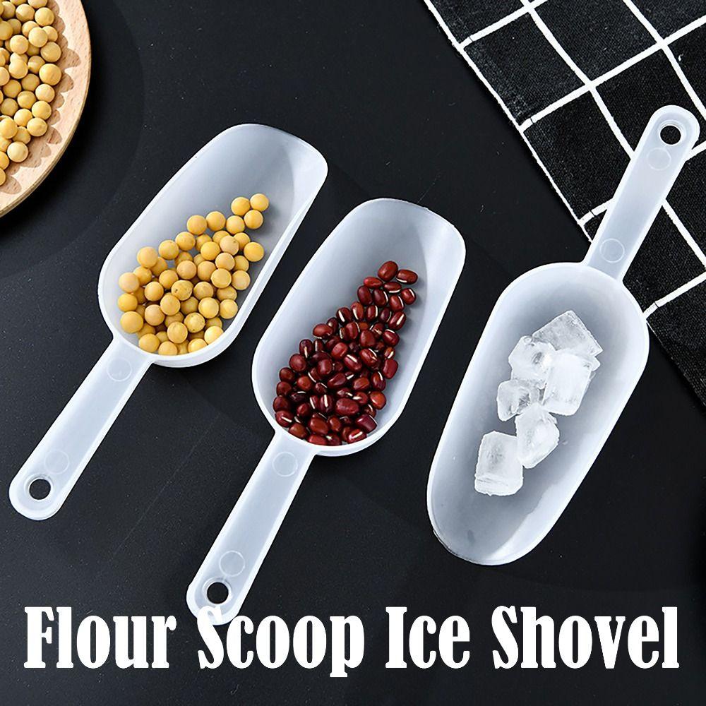 Пластиковая лопатка для льда Лопатка для матовых рисовых зерен Мерные ложки Десертный буфет Кофе Чай