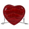 Niche design exquisite peach heart bag crocodile print chain single shoulder crossbody cross-body women's bag 2025 new personalized love bag