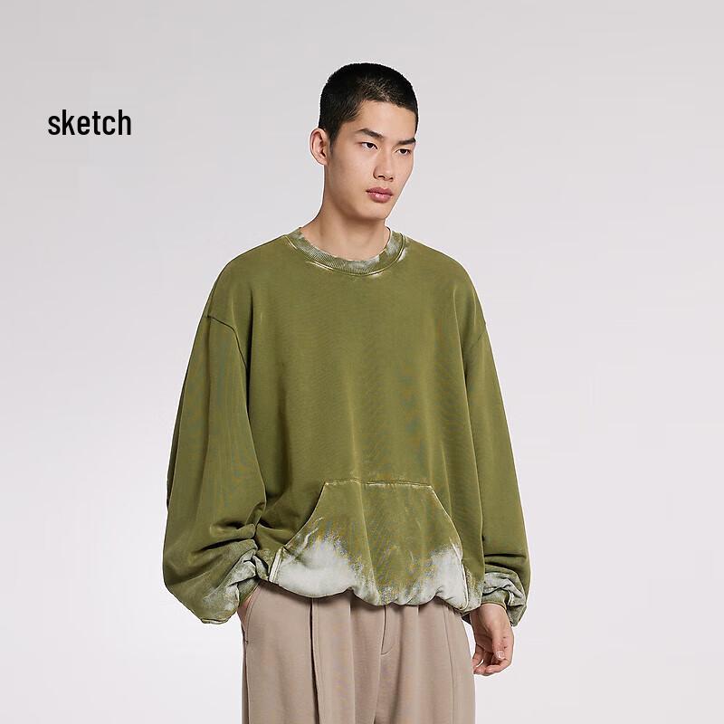 CROQUIS Men's 2024 Spring Casual Commuter Crew Neck Sweatshirt