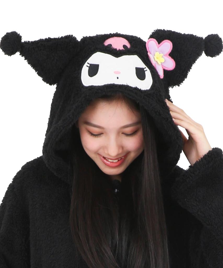 Куроми Халат Пудель Боа Топ с длинным рукавом и ушками Теплый Размер SAN1874 [SAZAC] Наряд Женский M-L