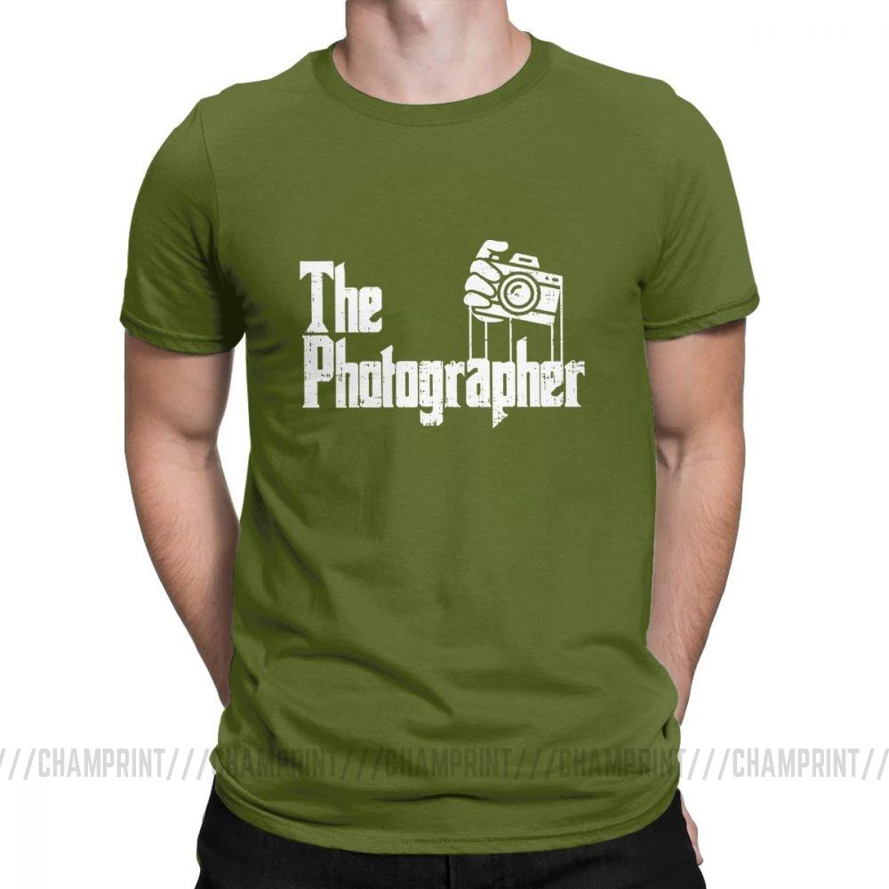 The Photographer T Shirt Men S 100 Cotton Hipster T Shirt O Neck The Godfather Tees