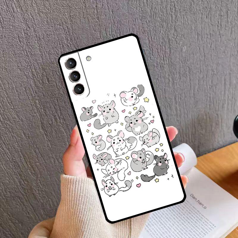 Милый Мультяшный Шиншилловый Чехол Для Телефона Samsung Galaxy S24 S26 Ultra S20 S21 S22 S23 S25 Plus S10 S24 S25 FE