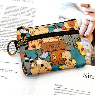 Новые мультяшные животные Кошельки Нулевой кошелек Мешок для монет Женский Короткий Мини Держатель для ключей и карт Сумка для хранения Милый кошелек на молнии Студенческий мешок для денег