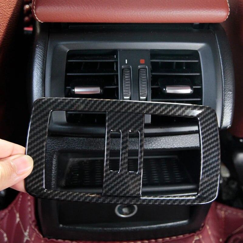 For BMW X3 F25 X4 F26 2011-2017 ABS Chrome Car Rear Air Conditioning Vent Outlet Frame Cover Trim Sticker Interior Accessories