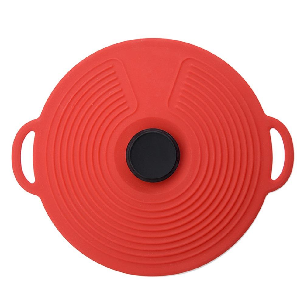 Reusable Silicone Pan Pot Lid Cover Cookware Boil Over Spill Stopper Food Fresh Keeping Cover