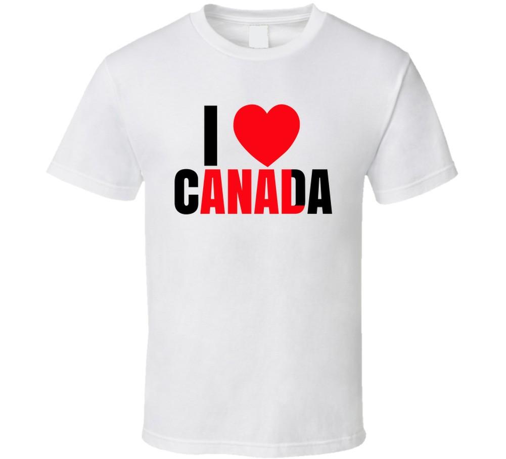 I Heart Love Canada Anal Hidden Word T Shirt