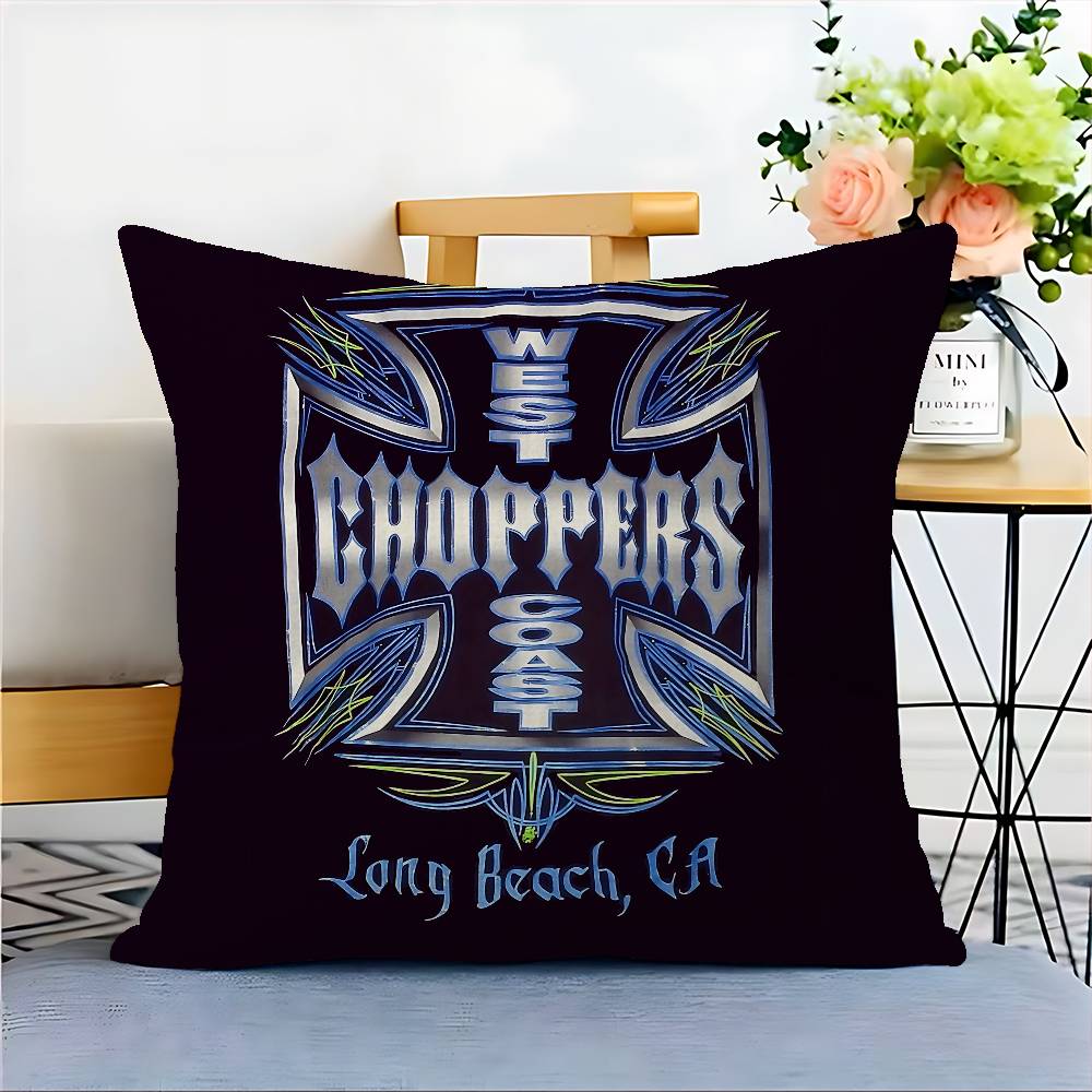West C-Coast C-Choppers Pillow Cover For Bedroom Room And Living Room Sofa Decorative Cushion Cover