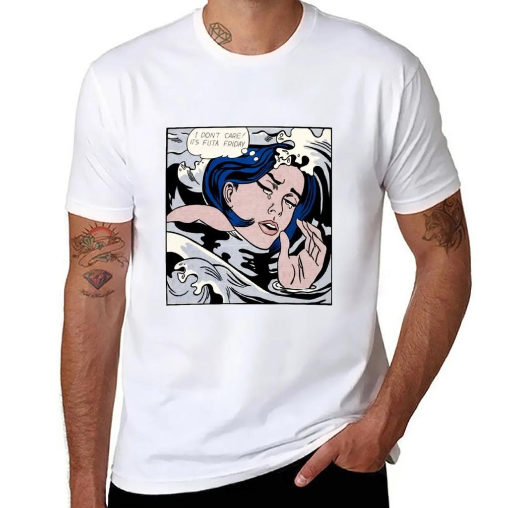 Футболка Roy Lichtenstein Futa Friday винтажная кавайная одежда больших размеров футболка для мужчин