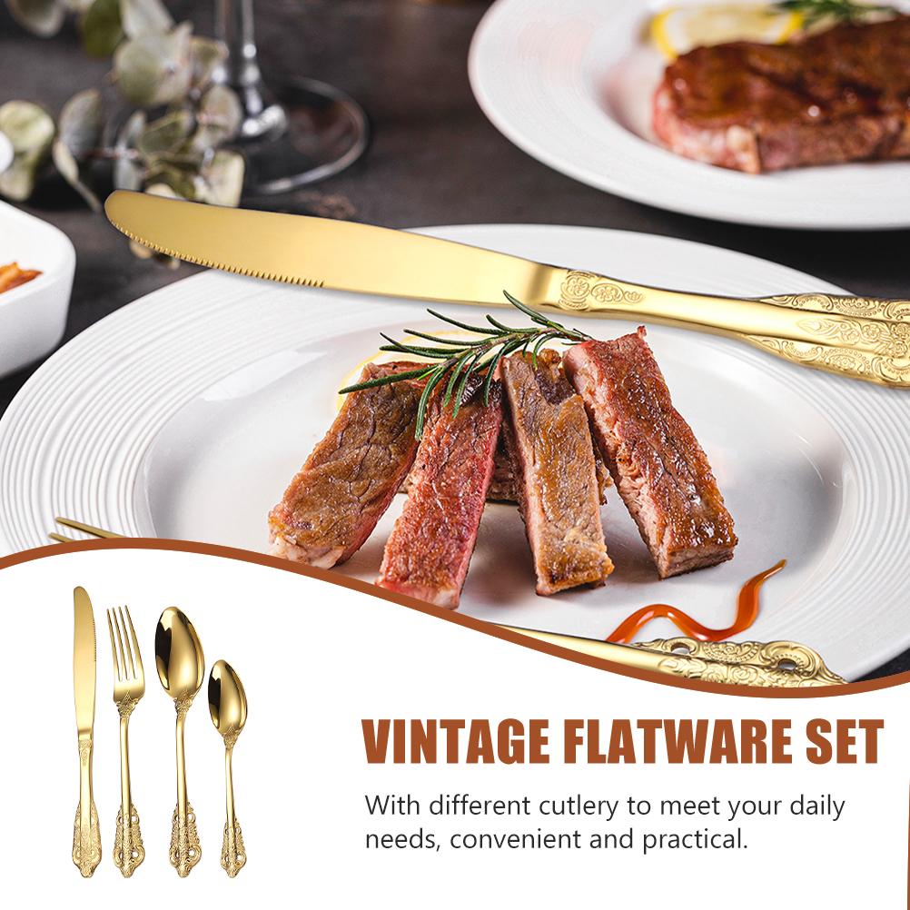 Набор столовых приборов в западном стиле Посуда для дома Посуда многоразового использования Столовые приборы из нержавеющей стали Еда для вечеринки