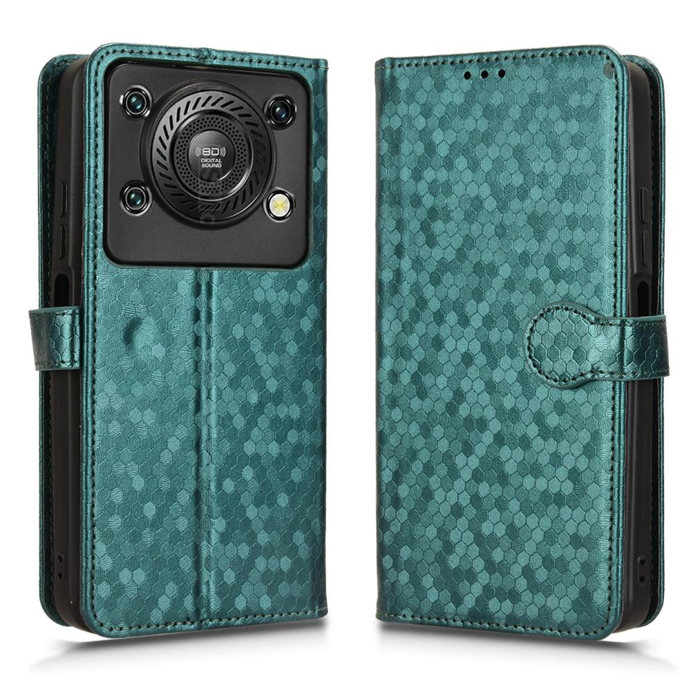 Для Oukitel C60 Pro/C60 Чехол-бумажник с точечным тиснением из ПУ-кожи с ремешком на запястье