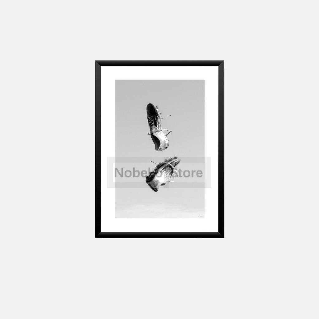 Черно-белый футбольный мяч с принтом, спортивный постер для мальчика-подростка, настенные художественные картины на холсте, домашний футбол, спортивный болельщик, игровая комната, современный декор