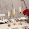 3Pcs/Set Exquisite Candlestick Holder Metal Table Candle Stand Candlelight Dinner Props  Wedding